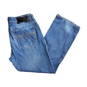 Rock And Roll Cowboy Jeans Contrast Stitching 36X32 Western Double Barrel